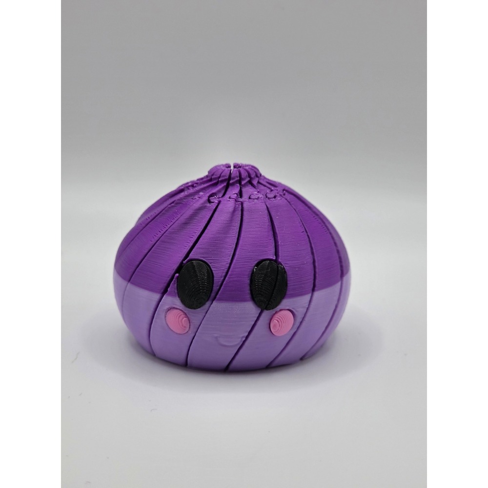 2" 3D-Printed Mini Smiling Dumpling Fidget Toy